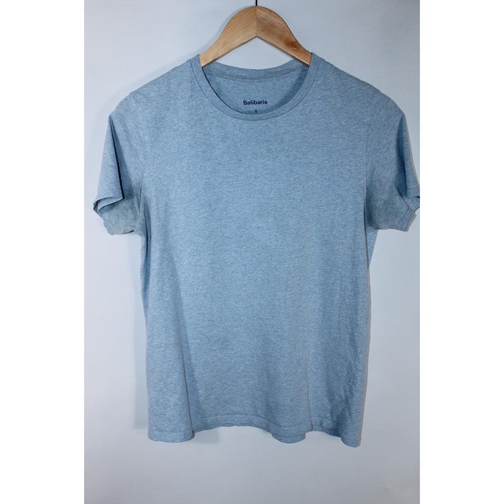 Balibaris Men's Small Blue Short Sleeve Crew Neck Casual T-Shirt